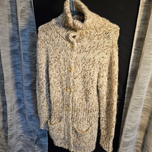 Gap Cardigan Women's Medium Wool Blend Button Up Knit Sweater - Picture 1 of 5